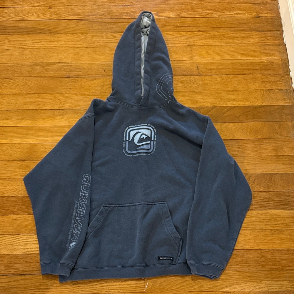Quiksilver Navy Pullover Hoodie